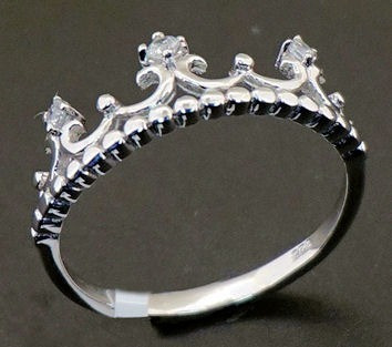 Imagen 2 de 10 de Anillo Plata 925 Cubic Zircon Corona R1013 Garantía Escrita