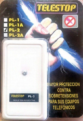Protector Gaseoso Telestop Pl2 2 Línea Y Central Telefónica