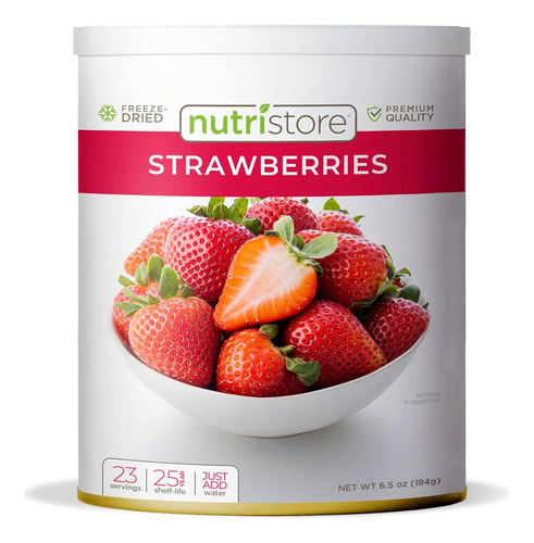 Fresas Liofilizadas Nutristore | Bocadillos De Frutas 100% N