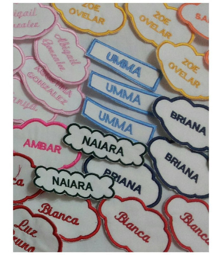 Parches - Etiquetas Escolares X 4 Unid. Personalizados