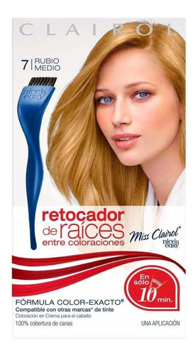 Retocador De Raíces Miss Clairol 7 Rubio Medio 1 Pieza