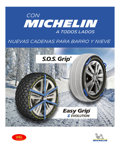 Imagen 8 de 11 de Cadena Para Nieve Tela Sos Grip 9 Michelin Sos9