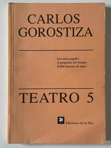 Carlos Gorostiza Teatro Libro