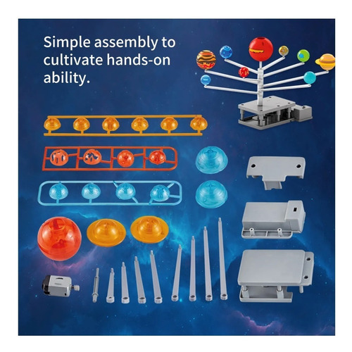 Imagen 4 de 8 de Maqueta Sistema Solar Planetario Kit Armable 360°