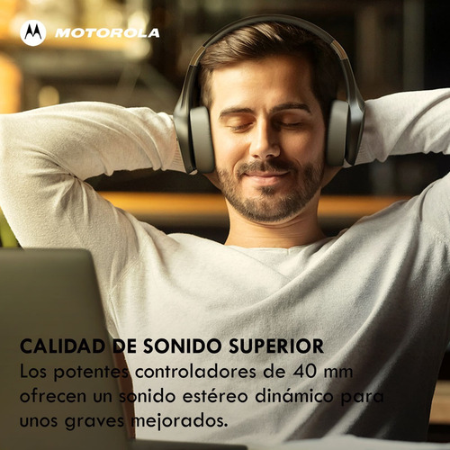 Diadema Audifonos Bluetooth + Cable 25h Motorola Moto Xt500+