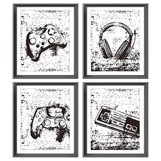 Retro Video Game Gaming Poster Prints For Home Boys Roo...