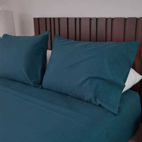 Juego De Sábanas | Queen Size | Taupe | Hotel Collection Color Cobalto Diseño De La Tela Liso