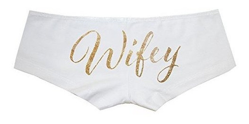 Elegante Novia Wifey Glitter Boyshorts