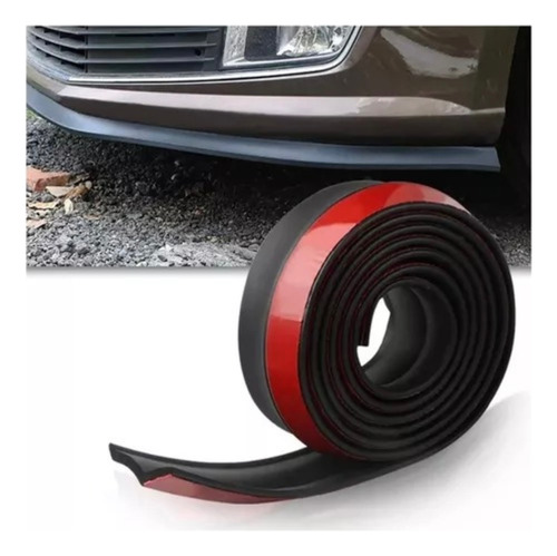 Lip Parachoques Delantero Universal 2.5mtsnegro Goma