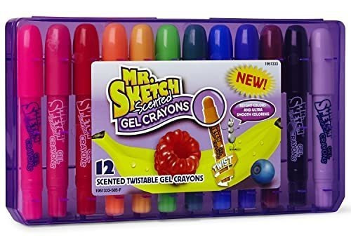 Set 12 Crayones De Gel Giratorios Perfumados Mr. Sketch