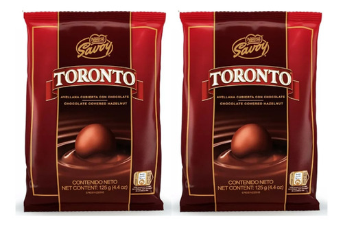 Toronto Avellana Cubierta De Chocolate 2 Paq 125g Nestle