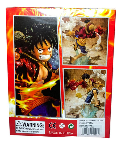Figura Luffy Puño De Fuego One Piece Coleccionable Red Hawk