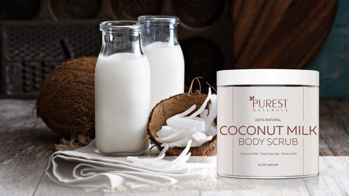 Naturals Más Pura Leche De Coco Exfoliante Corporal Polaco -