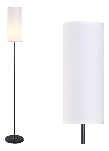 Lampara Pie Moderna Bombilla Led 3 Color 12 W Diseño Simple