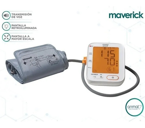 Tensiometro Brazo Digital Inflado Automatico Maverick- Habla