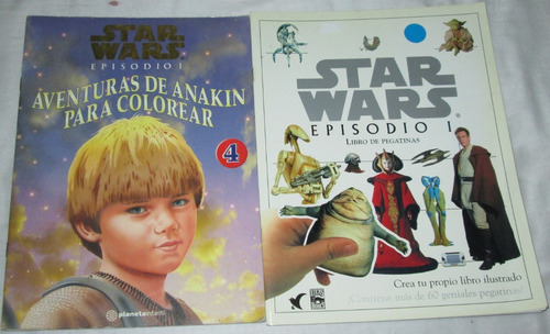 Star Wars, Revista Para Colorear Y Pegatinas. Episodio I