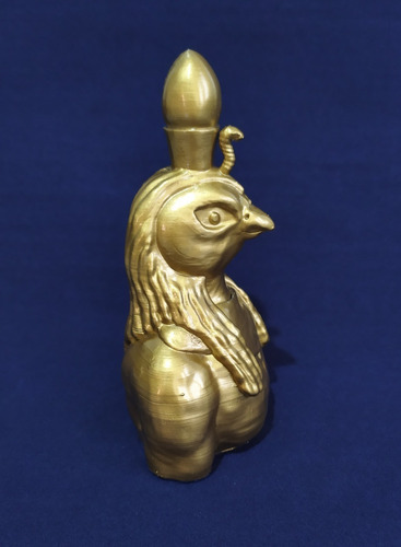 Escultura Busto Deus Rá Egito Impressão 3d Cor Dourado