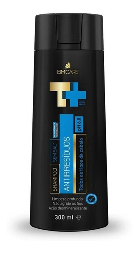 Shampoo T+ Sem Sal Antirresíduos  Bm Care 