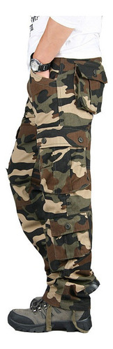 Pantalones Cargo For Hombre, Pantalones Militares De Camufl