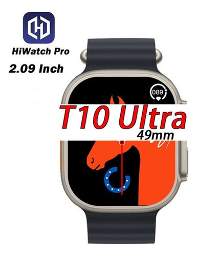 Reloj Inteligente T10 Ultra Smartwatch 49 Mm Llamadas Notificaciones Deportes Sensor De Ritmo Cardiaco Temperatura