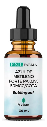 Azul De Metileno Forte Pa 0,1% Sublingual | 500mcg Framboesa