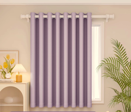 Cortinas 90% Blackout Mezcla De Algodón Y Microfibra 132x213
