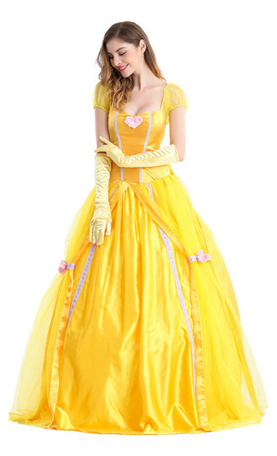 Vestido De Princesa Bella De Halloween For Adultos De La Be