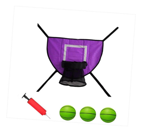 Juego De Canastas De Baloncesto Con Trampolín, Pelota De Bal