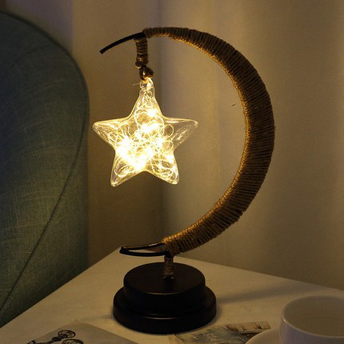 Luz Decorativa Led Star Light, Hecha A Mano, De Hierro Forja