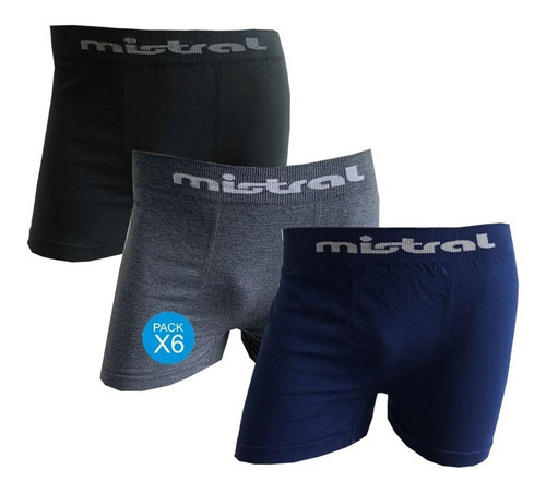 Pack X 6 De Boxer De Algodon  Mistral Originales - Art 19823