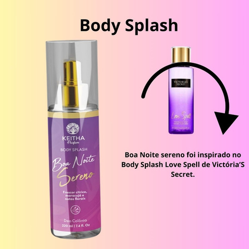 Body Splash Cítrico 100ml Spray Refrescante E Hidratante
