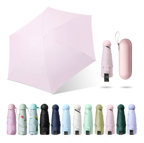 Sombra Umbrella Rain Six-bone Para Uso Solar Con Rayos Uv