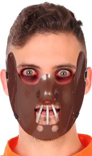 Máscara Careta Hannibal Lecter Halloween Disfraz Cosplay