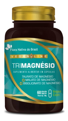 Kit 2x Trimagnésio Taurato, Malato E Bisglicinato 60 Vegan