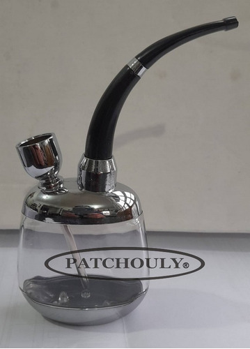 Imagen 5 de 6 de Pipa De Agua Mini 14 Cm Altura Acrílico Metal Portatil Jd508
