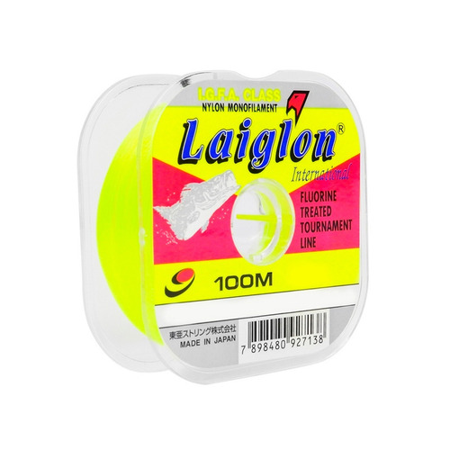 Tanza Nylon Laiglon Monofilamento 100mts 0.33 Mm Fluor