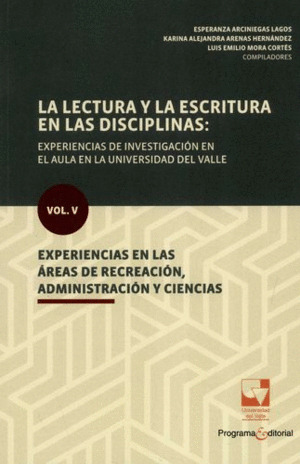 Libro Volumen V Experiencias En Las Áreas De Recreación, Ad