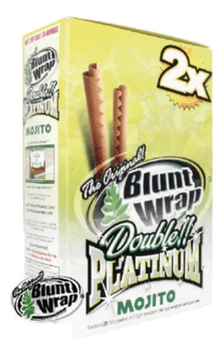 Blunt Wrap Platinum X25 Sabor Mojito