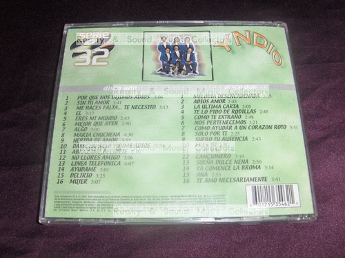 Grupo Yndio Serie 32 Cd Doble Original De Coleccion (Usado)
