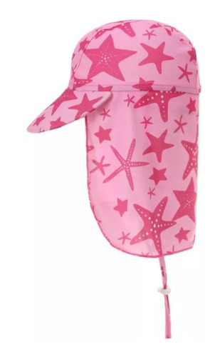 Sombrero Legionario Uv Para Bebés Niñas Niños Rosado Fucsia