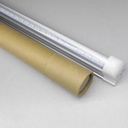 Set 2 Tubos Led T8 120cm 18w Con Base Conectores Extensibles