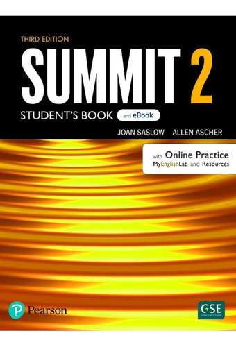 Summit 3ed 2 Std & Ebook W/online Practice W/my Englishlab