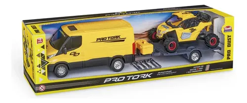 Miniatura Iveco Daily com Reboque e Buggy UTV Pro Tork Usual