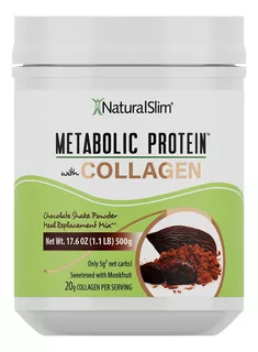 Proteina Whey Colageno Enzima Metabolic Protein Natural Slim Sabor Chocolate