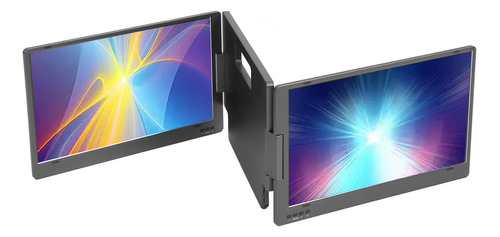 Monitor Portátil Portátil Triple De 14 Pulgadas Con Doble Pa