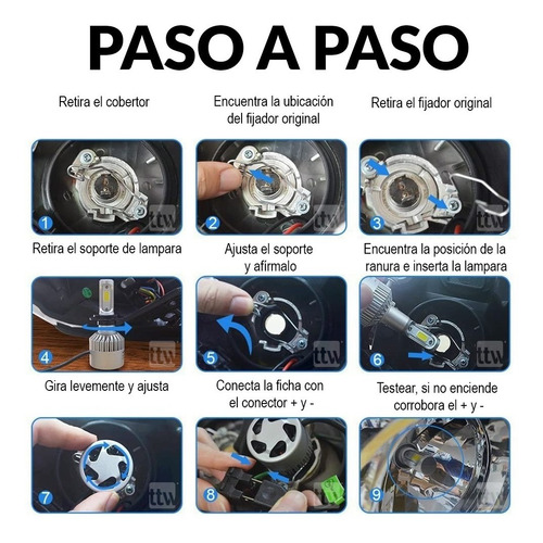 Kit Luces Cree Led Ultima Generacion S H1 H3 H4 H7 H11 9005