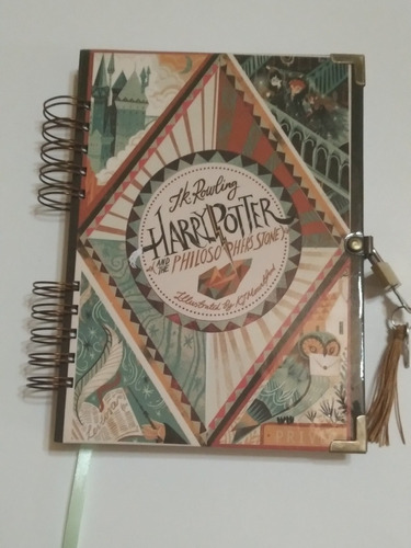 Cuaderno Harry Potter Con Candado. Diario Íntimo 