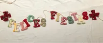 Comprar Guirnaldas Con Letras En Tela Rellenas Navideñas\u002Fcumpleaños