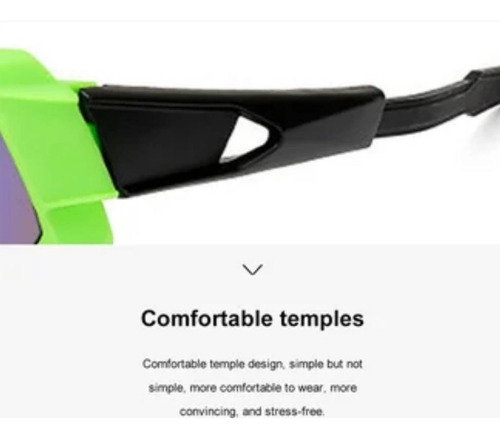 Imagen 3 de 7 de Gafas Lentes Ciclista Running Sol Uv 400 Deportes Aire Libre