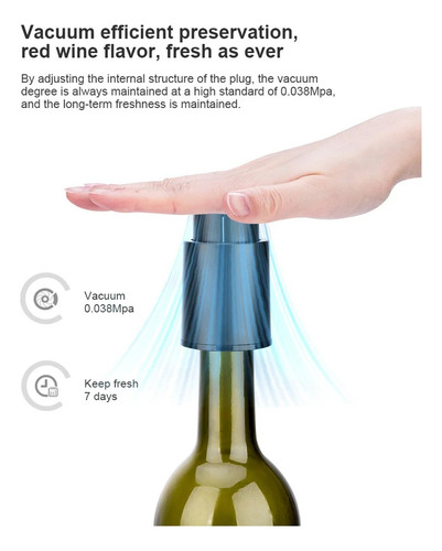 Para Paquete De 1tapones De Vino Al Vacío, Reutilizables